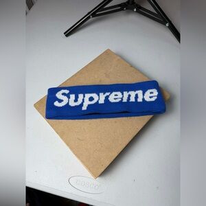New Era Supreme Big Logo Royal Blue Headband -